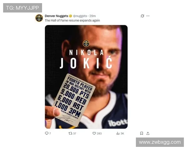 约基奇三连场30+ 凭实力稳居联盟之巅